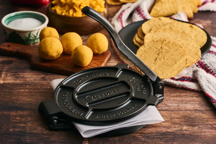 How to Make Nixtamalized Tortillas with a Cast Iron Press